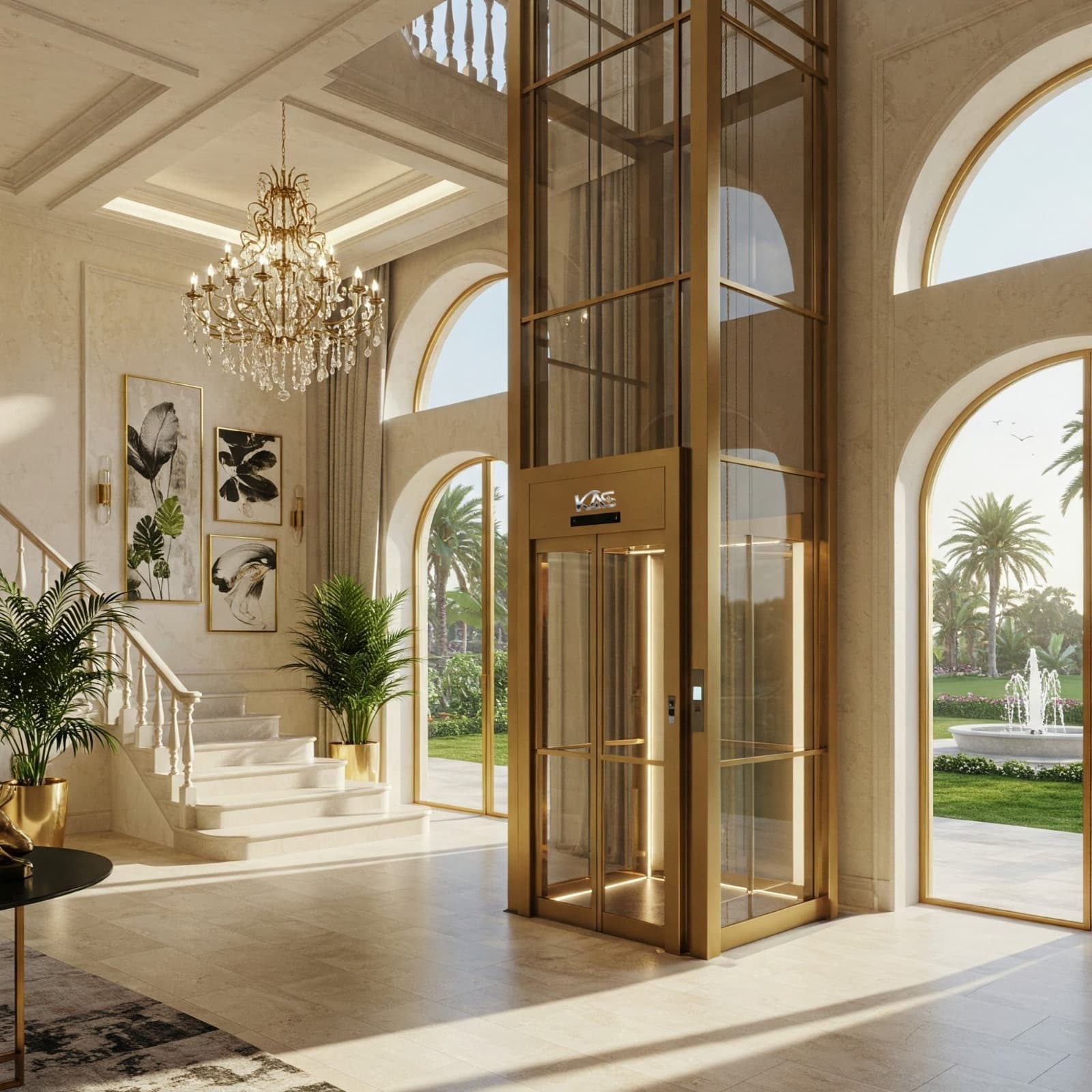 Luxury Villa Elevator in Hyderabad Installed by Kashome Elevators